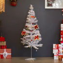 Árvore de Natal Branca Nevada com 110 Galhos - 1,20m