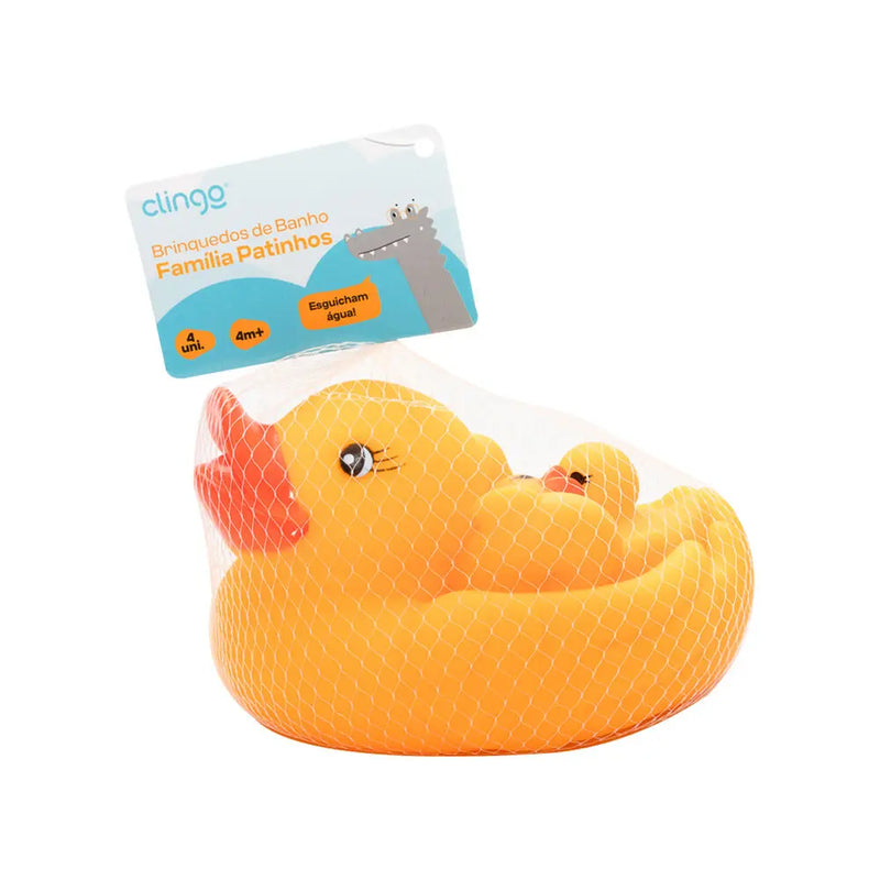 Bichinhos de Banho - Família de Patos Infantil - Clingo