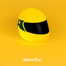 Luminária de Mesa 3D Capacete Amarelo Senna Bivolt