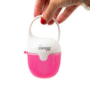 Porta Chupetas Baleia Rosa Compacto Resistente - Clingo