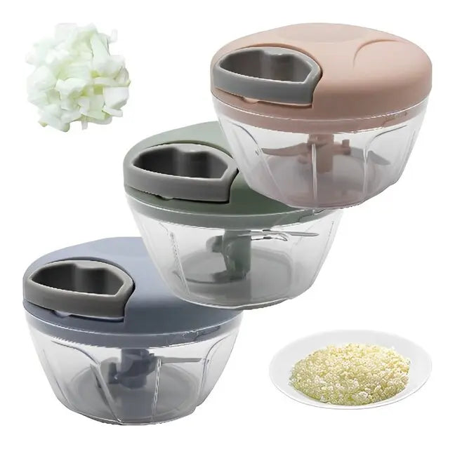 Processador Triturador De Alimentos - 3 Lâminas Manual - Cor Sortida