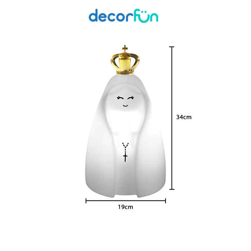 Luminária Nossa Senhora Decoração Oratório Luz Indireta Bivolt