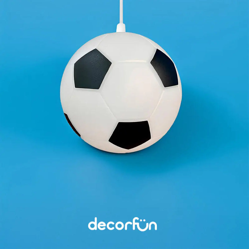 Luminária Lustre Pendente Bola de Futebol Bivolt