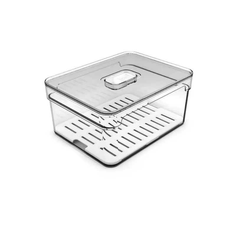 Organizador de Geladeira Acrilico com Tampa 2,2L - Clear Fresh