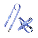 Peitoral Ajustável em X e Guia para Cães - Violeta - P