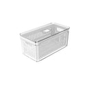 Organizador De Geladeira com Tampa e Cesto Acrílico 5L - Clear Fresh