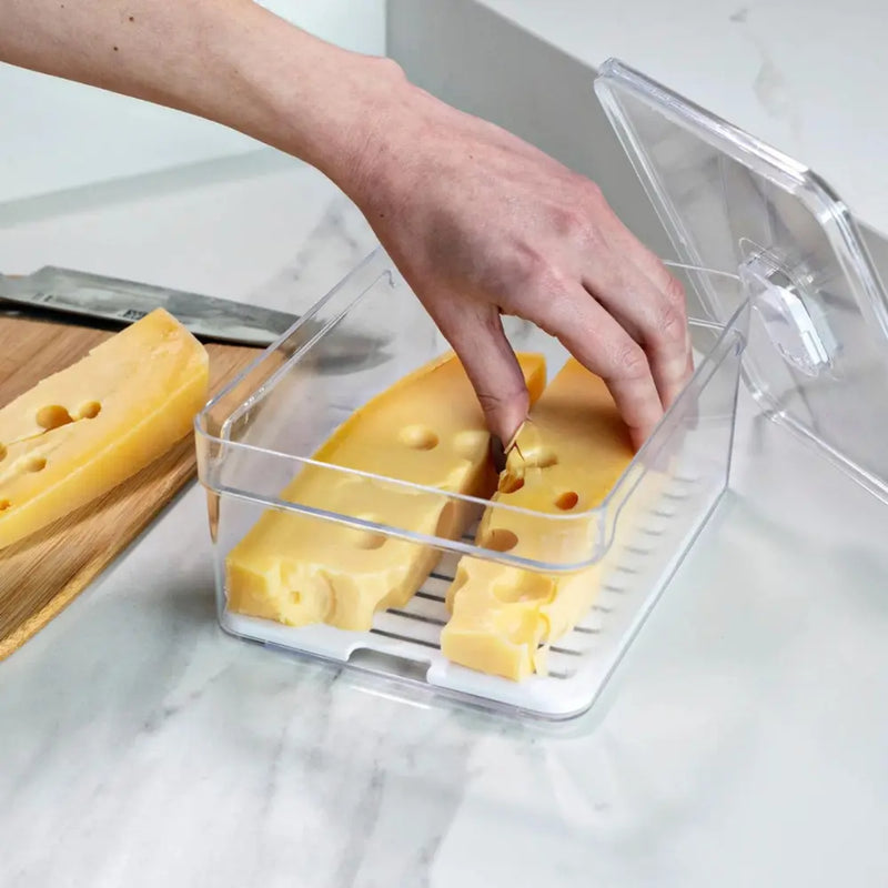 Organizador de Geladeira Acrilico com Tampa 2,2L - Clear Fresh