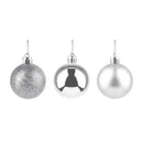Kit 8 Bolinhas para Árvore de Natal - Enfeite Prata