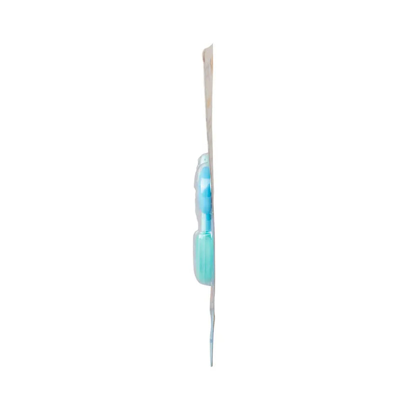 Mordedor Chocalho Clingo Azul - Silicone, Livre de BPA, Texturizado