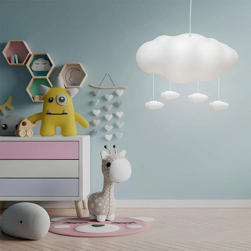 Luminária Pendente Infantil Tempestade de Nuvens Pendente - Bivolt