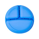 Prato Silicone Com Divisória Colors - Azul - Clingo