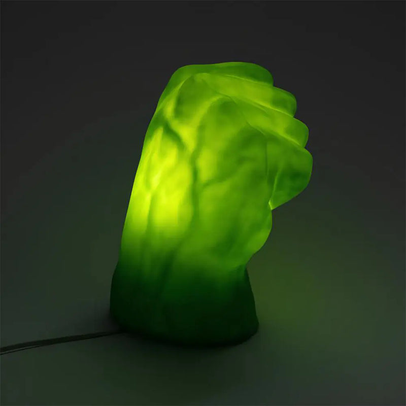 Luminária LED Mão Incrível Hulk Marvel Decoração Geek Temática
