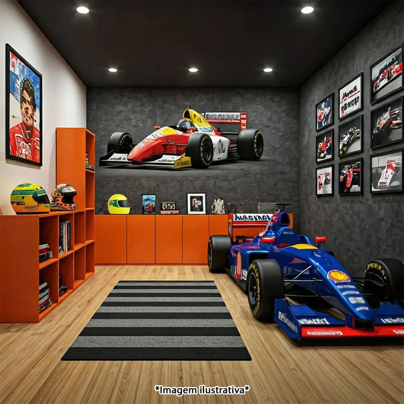 Luminária de Mesa 3D Capacete Amarelo Senna Bivolt