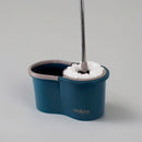 Kit Mop Rotatório Balde 13L com Cesto Inox e 2 Refis