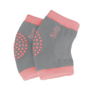 Joelheira Antiderrapante Rosa/Cinza para Bebê Clingo – Conforto e Segurança