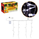 Pisca Pisca Natalino - Cascata Cortina 1,5m - Branco com 100 Leds