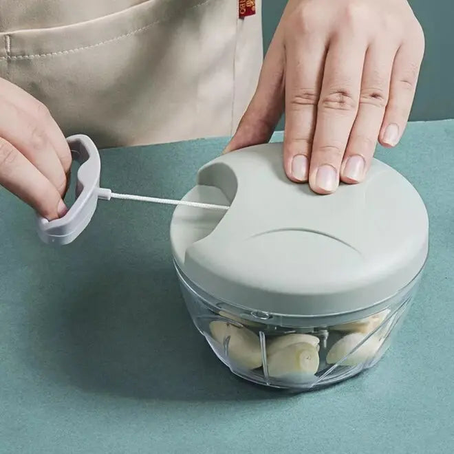 Processador Triturador De Alimentos - 3 Lâminas Manual - Cor Sortida