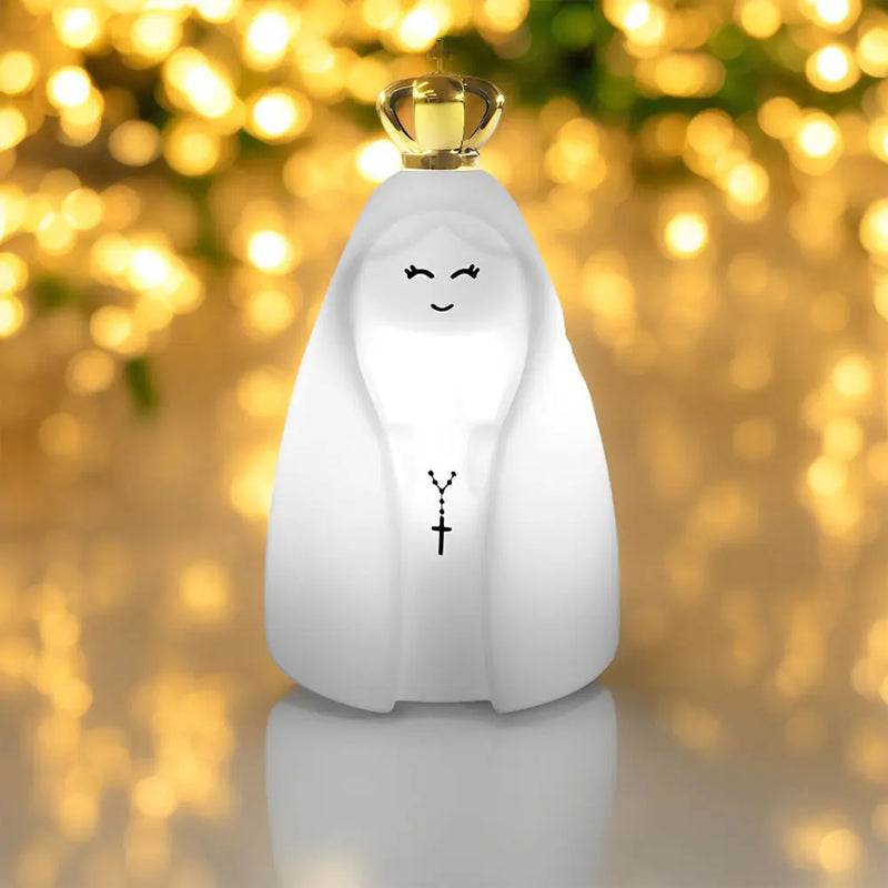Luminária Nossa Senhora Decoração Oratório Luz Indireta Bivolt