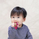 Mordedor Chocalho Clingo Rosa - Silicone, Livre de BPA, Texturizado