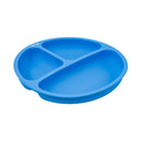 Prato Silicone Com Divisória Colors - Azul - Clingo
