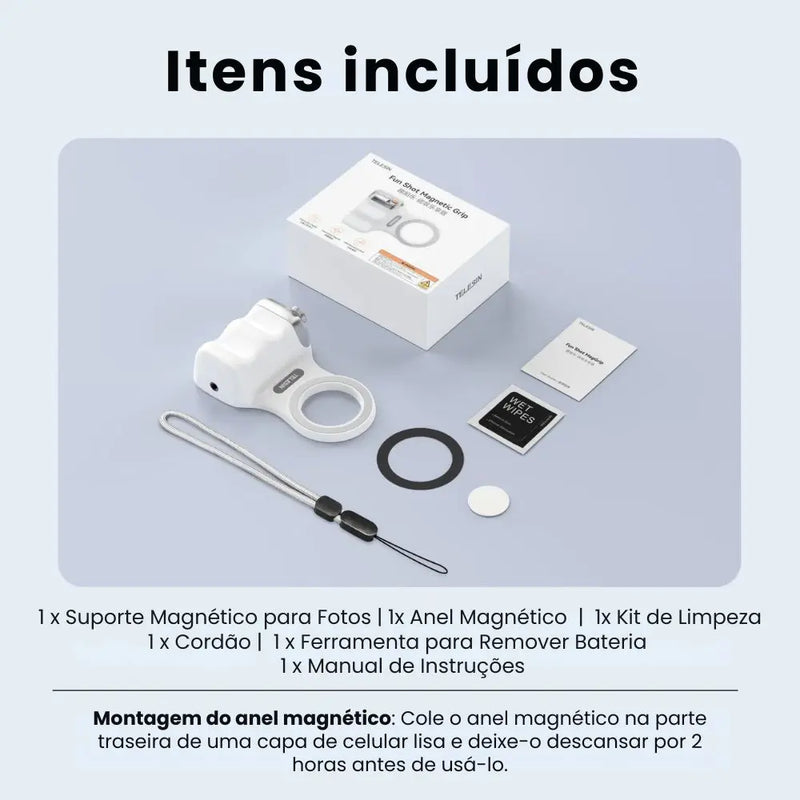 Telesin MagGrip Pro - Alça Magnética para Fotos