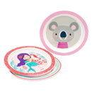 Kit 3 Pratos Infantis Clingo - Coala, Sereia e Balão