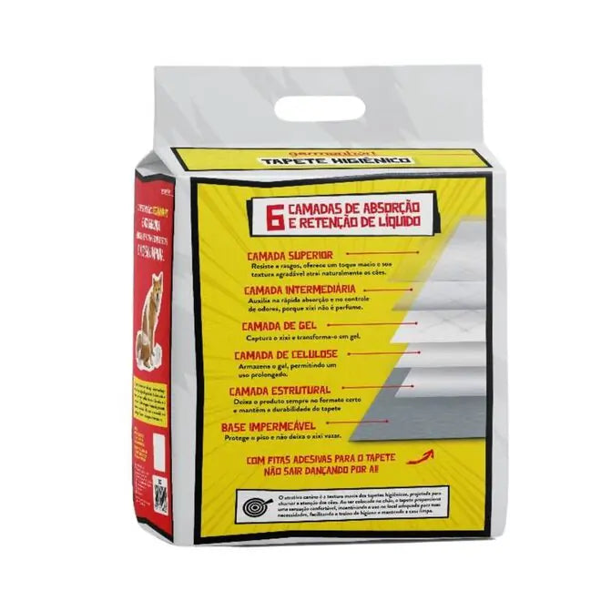Kit 30 Tapetes Higiênicos Pet - 6 Camadas 80x60cm para Cães Grande - GermanHärt