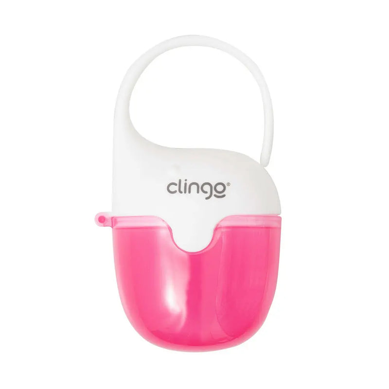 Porta Chupetas Baleia Rosa Compacto Resistente - Clingo