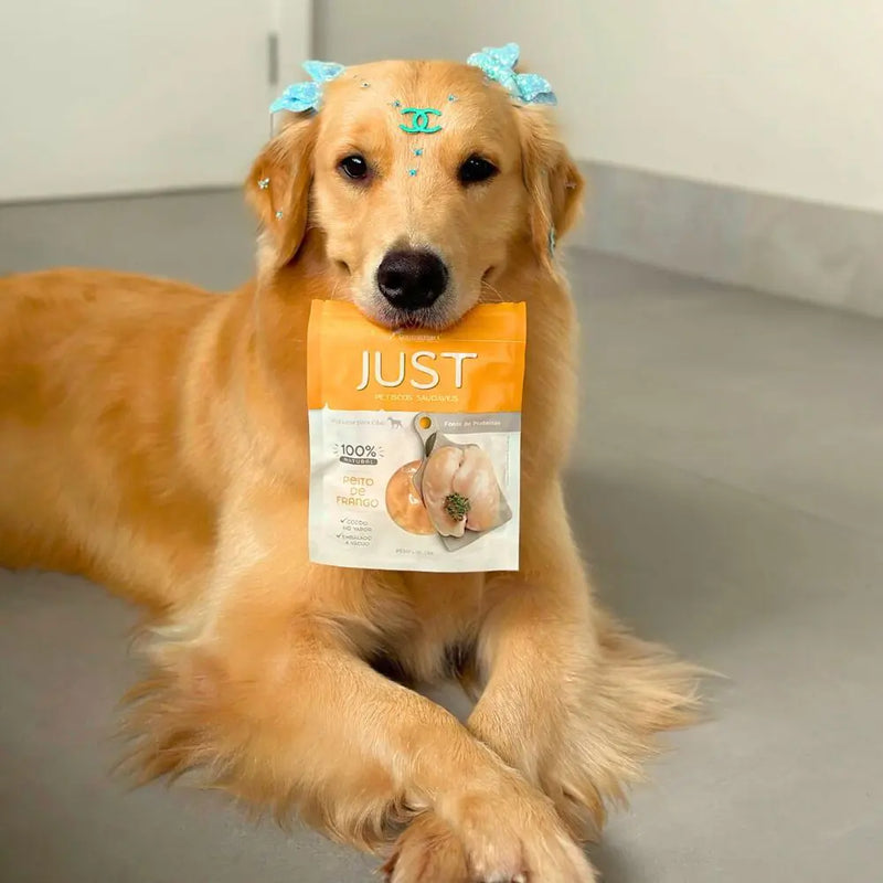 Petisco Just - Peito de Frango Cozido 75g - Para Cães e Gatos