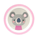 Kit 3 Pratos Infantis Clingo - Coala, Sereia e Balão