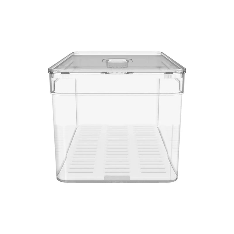 Kit 2 Organizadores De Geladeira com Tampa Acrílicos 5L - Clear Fresh