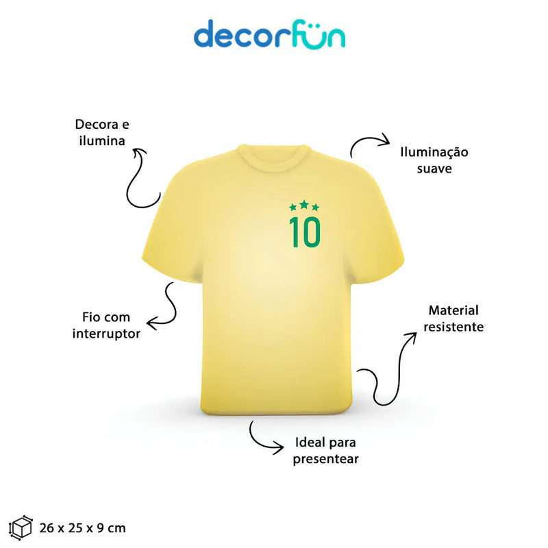 Luminária Camisa 10 Brasil