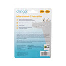 Mordedor Chocalho Clingo Rosa - Silicone, Livre de BPA, Texturizado