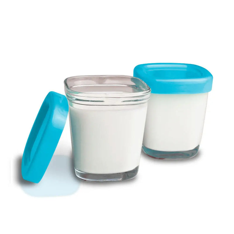 Potes de Armazenamento para Alimentos Clingo - 4 Unidades Azuis