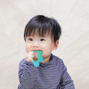 Mordedor Chocalho Clingo Azul - Silicone, Livre de BPA, Texturizado