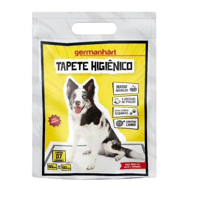 Kit 7 Tapetes Higiênicos Pet - 6 Camadas 80x60cm para Cães Grande - GermanHärt