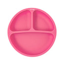 Prato Silicone Com Divisória Colors - Rosa - Clingo