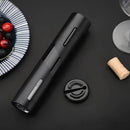 Abridor De Vinho Elétrico a Pilhas com Acessórios Premium - Preto