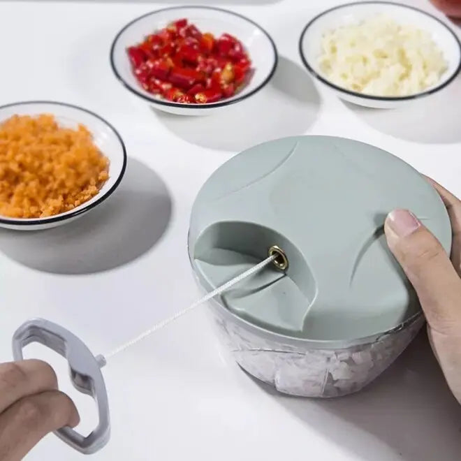 Processador Triturador De Alimentos - 3 Lâminas Manual - Cor Sortida