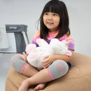 Joelheira Antiderrapante Rosa/Cinza para Bebê Clingo – Conforto e Segurança