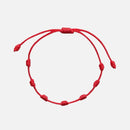 Pulseira Vermelha Kabbalah 7 Nós